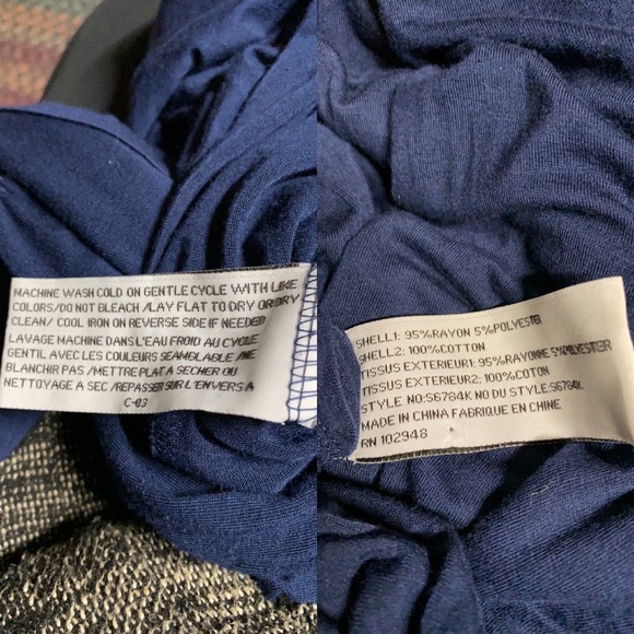 Tulle; Midnight Blue; Midi; Shift; Dress; L - Picture 6 of 8